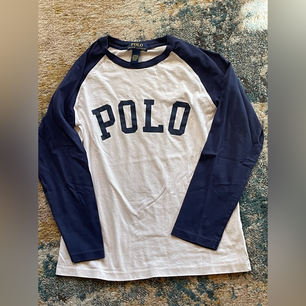 Polo Boys baseball tee size M (10/12)